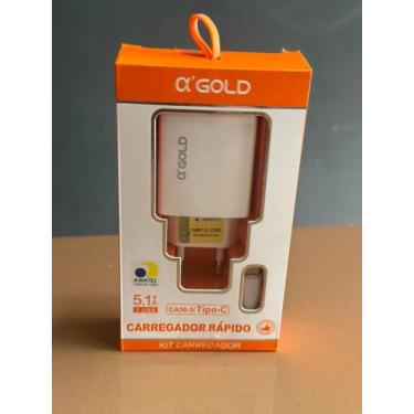Imagem de Carregador rápido tipo-c - A gold , Branco