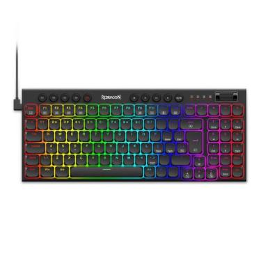Imagem de Teclado Mecânico Gamer Redragon Sion, RGB, Low-Profile, Switch Brown, 