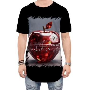 Imagem de Camiseta Longline Maçã Musical de Cristal 12 - Kasubeck Store®, P