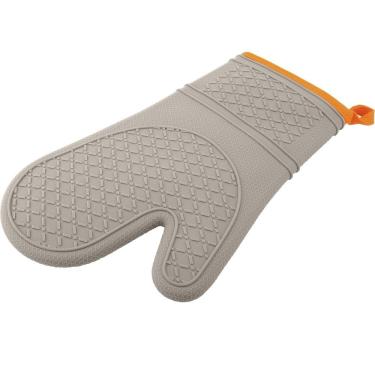Imagem de Luva Térmica de Silicone C/Forro de Tecido Suporta até 220°C Warm Orange 30,5x18cm Oxford