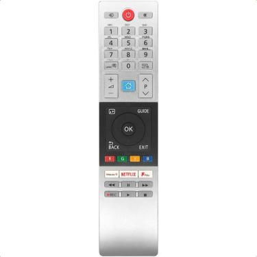 Imagem de Controle Remoto Compatível com TV Semp TCL TCL CT865 CT8054 Branco - L