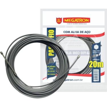 Imagem de Passa Fio Com Alma De Aço 20m Cinza Megatron