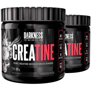 Imagem de 2x Creatina Monohidratada Darkness 300g Sem Sabor