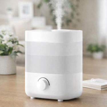 Imagem de Umidificador de Ar 2L Bivolt Aromatizador Névoa Fina Controle Giratóri