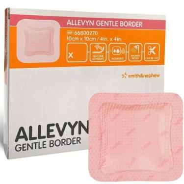 Imagem de Allevyn gentle border 10cm x 10cm - smith & nephew - 66800270
