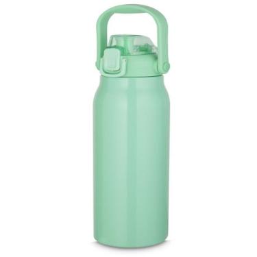 Imagem de Garrafa Litrão com Alça e Bico 1,5L em Aço Inox Verde - GlobalUp 365