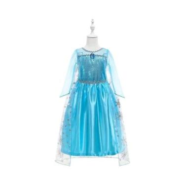 Imagem de Vestido De Princesa Frozen Elsa Anna Para Meninas, Fantasia Infantil P
