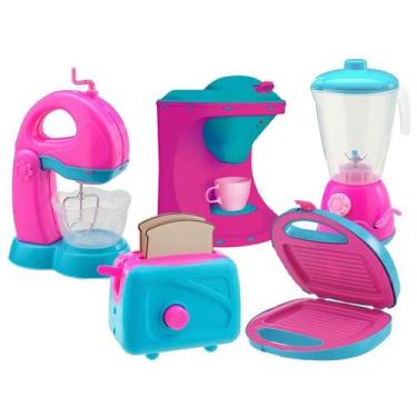 Imagem de Kit Mini Brinquedo Infantil Menina Cozinha Eletrodomésticos - Gici Imp