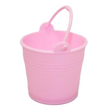 Imagem de 60 Mini Baldes 5,5cm Plástico Baldinhos Festa Temáticas Decoração de M