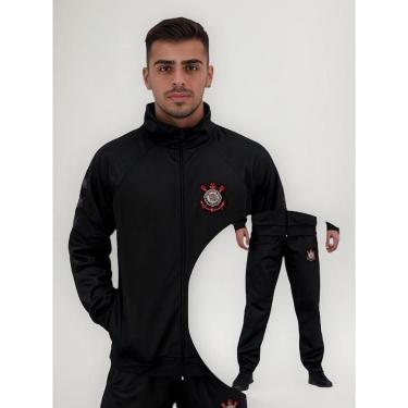 Imagem de Agasalho Conjunto Corinthians SCCP Oficial Masculino Trilobal Escudo Bordado-Masculino