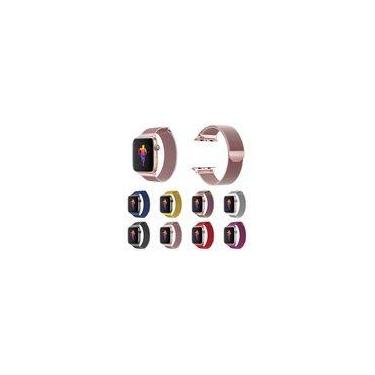 Imagem de Pulseira Magnética para Apple Watch 42mm 44mm 45mm 49mm Aço Inoxidável