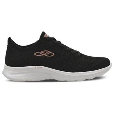 Imagem de Tênis Esportivo Feminino Ultraleve 130G Preto Rose Copper Olympikus 74