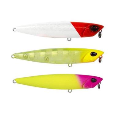 Imagem de Kit 3 Iscas Artificiais Pesca Superfície Marine Sports Pro Slider 115 