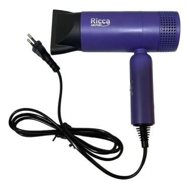 Imagem de Secador De Cabelo Viagem Airport Ricca Bivolt 127/220v 1200w