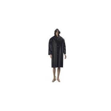 Imagem de Capa de Chuva PVC Forrado com Capuz e Mangas - Preto - Marca Prot-Cap,