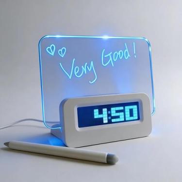 Imagem de Despertador Multifuncional Led Luminosa Mensagem/Highstar - Papel Mâch