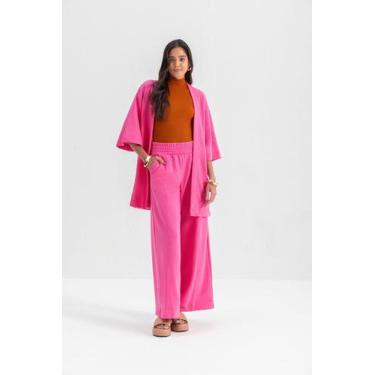 Imagem de Kimono feminino em malha Essendi P, Pink, G