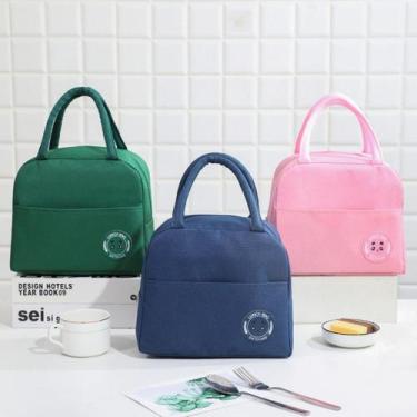 Imagem de Kit 2 Bolsa Térmica Portátil Lancheira Térmica Marmita Viagem Cores:Al