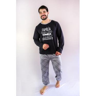 Imagem de Pijama de familia masculino inverno pai - CASARÃO DO PIJAMA, P