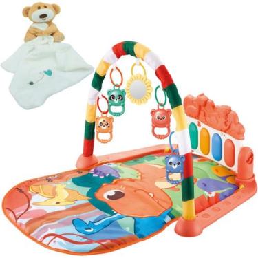 Imagem de Tapete Infantil Educativo Interativo Vermelho Com Manta Urso - Color B