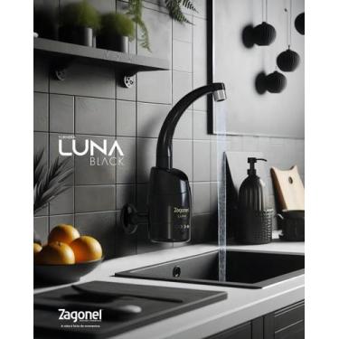 Imagem de Torneira luna 4 temperatura 5500w 127v black - Zagonel
