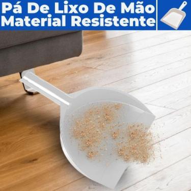 Imagem de Pá de Lixo Mão Portátil Plástico Pequena Jaguar Utilidades, Branco