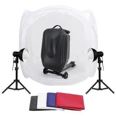 Imagem de Estúdio de Fotografia Still Tenda 80x80, Iluminação, Tripé e Bolsa 110