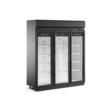 Imagem de Expositor Refrigerado Vertical 1350 Litros Auto Serviço 3 Portas de Vi