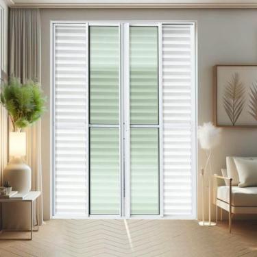Imagem de Porta de Correr Venez. 6 Folhas Moveis 210 x 200 Elite com Fecho Autom
