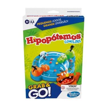 Imagem de Brinquedo Infantil Jogo Hipopótamos Comilões Grab & Go Hasbro - 18589