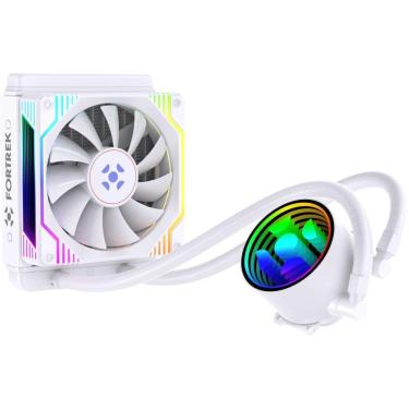 Imagem de Water Cooler Breezy 120 White com Refrigeração Líquida e Iluminação ARGB Sync Branco Fortrek