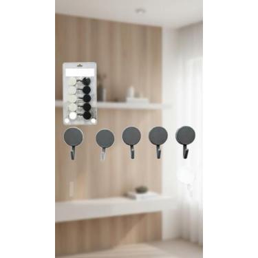 Imagem de Kit 10 Ganchos Multiuso Adesivos Parede 5cm - Congratulations Store