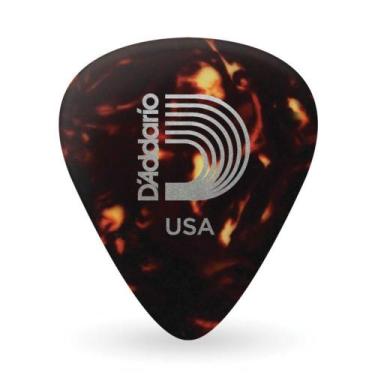Imagem de Palheta Celulóide Shell 1.25mm 25 Unidades Marrom D'Addario 1CSH7-25
