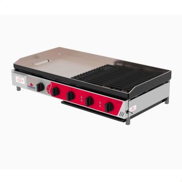 Imagem de Chapa Industrial Char Broiler PRCB-2100 Grelhados Alta Performance Baixa Pressão Inox Progás