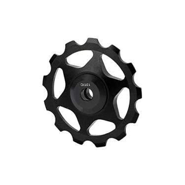 Imagem de Rolo de guia do desviador traseiro, polia do desviador traseiro de suporte forte para mountain bike(Preto)
