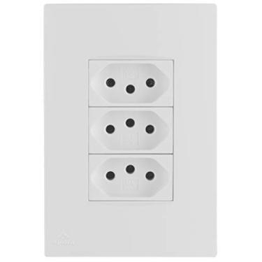 Imagem de Interruptor Simples + Tomada 2P+T 20A Lissê Black