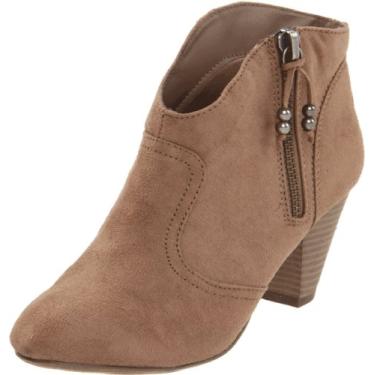 Imagem de Madden Girl Bota feminina Payge Ankle Boot, Tecido castanho-acastanhado, 7.5