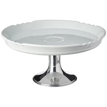 Imagem de Doceira G Com Pé Alumínio Ceramicas Pegorin Branco