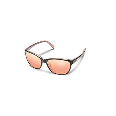 Imagem de Suncloud Óculos de sol polarizados Dawson, pintura de fundo rosa/espelhado polarizado rosa dourado