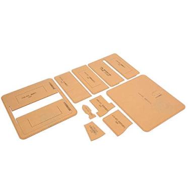 Imagem de Carteira de estêncil, modelo para fazer carteira, modelo de carteira de couro, kit de estêncil, ferramenta de artesanato para carteira de mão