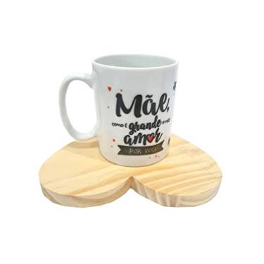 Imagem de Caneca Com Suporte Coração Melhor Mãe Do Mundo Grande Amor