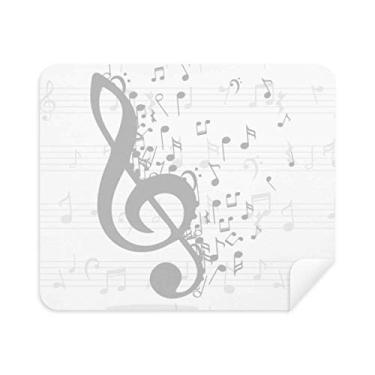 Imagem de Pano de limpeza de notas musicais da Treble Clef Flappg, 2 peças, tecido de camurça