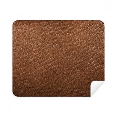 Imagem de Limpador de tela de couro marrom com 2 peças de tecido de camurça