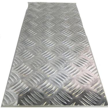 Imagem de Chapa Alumínio Lavrada Xadrez 500X500Mm Espessura De 1,2Mm