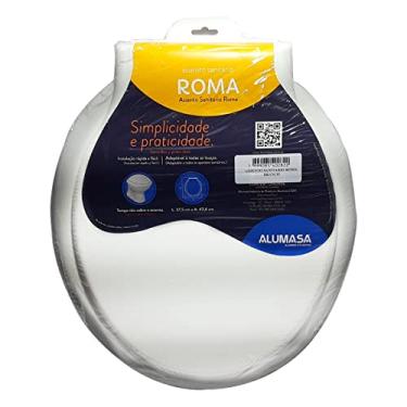 Imagem de Tampa de vaso Assento sanitário oval branco Alumasa