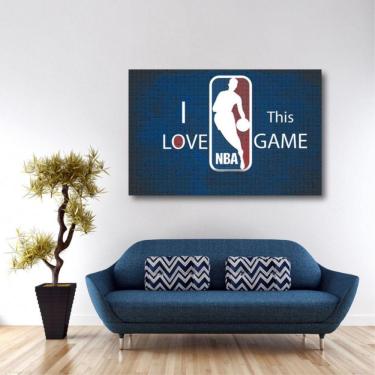 Imagem de Quadro Basquete NBA Love decorativo com Tela em Tecido