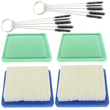 Imagem de QAZAKY Filtro de ar 2 peças compatível com Tecumseh 36046 740061 740061C 36634 OH95 OH195 OHH50 OHH55 OHH60 OHH65 VLV50 VLV55 VLV60 VLV6 VLV126 4HP 5.5 HP 100450 100483 708303 PR1011008 33325 30740