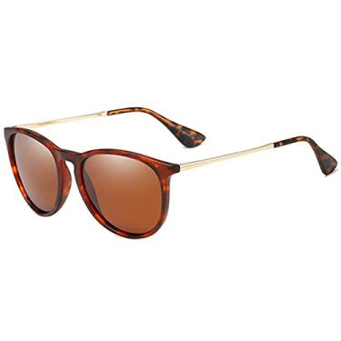 Imagem de Óculos de sol polarizados vintage para mulheres homens proteção UV400 óculos de sol fashion tendência clássico unissex polarizado óculos de sol, D, One Size