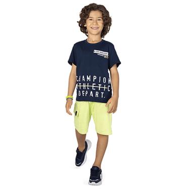 Imagem de Conjunto Infantil Menino Camiseta E Bermuda Champion Super Estiloso