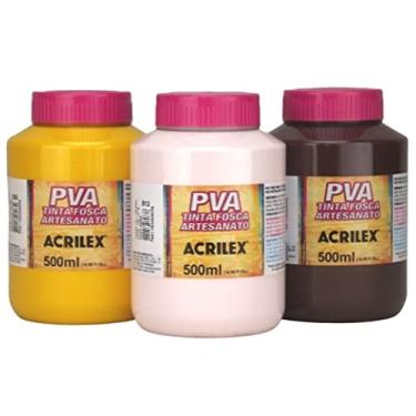 Imagem de Tinta PVA Fosca para Artesanato Acrilex 500 ml - 03250 Azul Celeste - 503